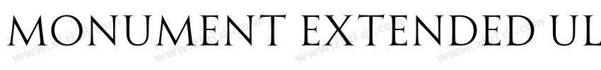Monument Extended Ul字体转换